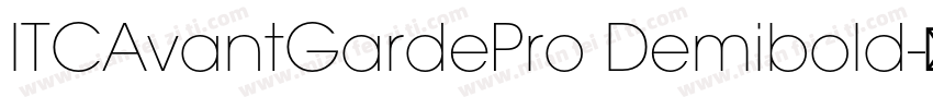 ITCAvantGardePro Demibold字体转换